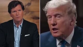 Trump and Tucker mock Kamala Harris