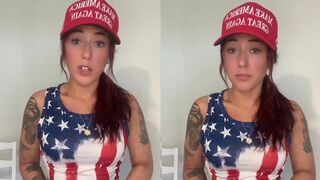 "Stay in your basement" - Patriotic woman has message for anti-Americans