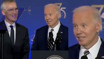 Biden's comment about someone's wife at NATO (listen closely, lol)