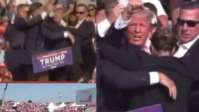 Side-by-Side video of Trump shooting for review