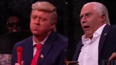 Comedians portray Donald Trump and Joe Biden