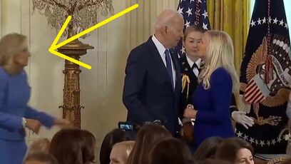 Joe Biden got really close to ANOTHER WOMAN, then Jill showed up