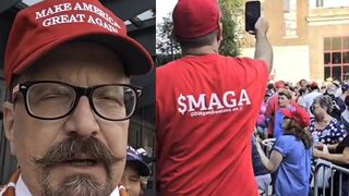 "Unreal energy and anticipation" at Trump rally - Brick Suit