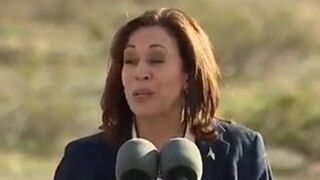 Social media mocks Kamala Harris over oblivious video