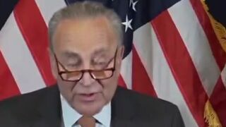 Head-down Schumer asks for applause during awkward silence