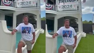 "I'm not paying the fines" - Guy with HUGE Trump signs