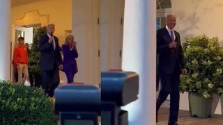 Why does Joe Biden look so tall in this video?