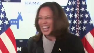 What do you hear in this video of Kamala talking to Joe?