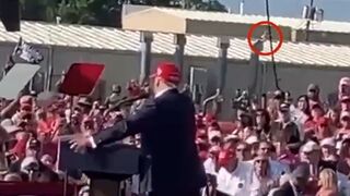 New angle video shows someone on roof before Trump was shot