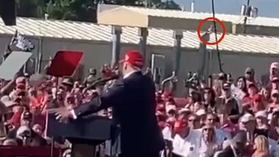 New angle video shows someone on roof before Trump was shot