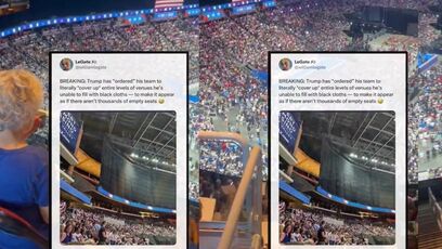 Person mocking Trump made silly mistake