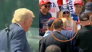 Trump ditches bulletproof glass to address emergency