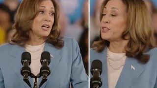 Pro-Trump video uses Kamala Harris' own speech against her
