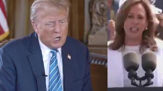 "Why isn't it live?" - Trump mocks Kamala's 'first' interview