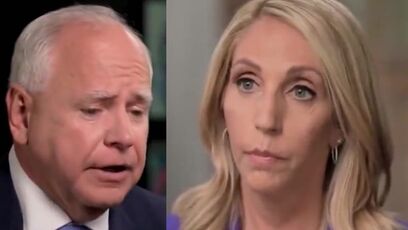 Tim Walz hides from question about military career, deflects instantly