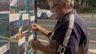 Eagles fan 'South Philly Joe' covers up 'counterfeit' Kamala ad