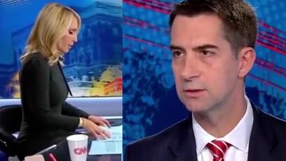 Tom Cotten destroys CNN while HE IS LIVE ON CNN