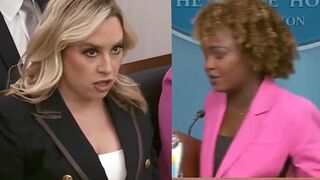 KJP walks away when asked about Americans paying more for groceries