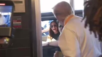 Trump has fans LOVING IT at McDonalds Drive Thru