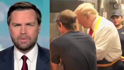 JDV responds to people crying about Trump at McDonalds