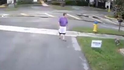 Grown man throws childish fit over Trump sign