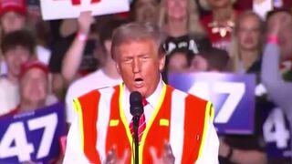 Trump showed up like this after Biden's 'garbage' comment