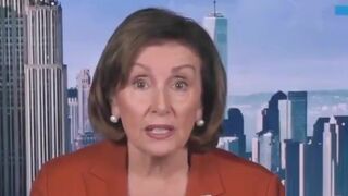 Pelosi stutters and stumbles when trying to insult Trump
