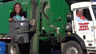 Trump Garbage Truck Meme video is too funny