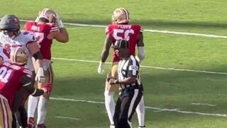 Nick Bosa does the Trump Dance after getting a sack