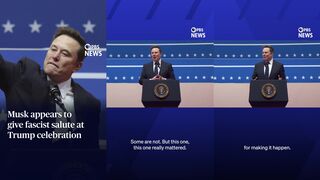 Media networks suggest Elon Musk gave a 'salute' - then get mocked as fake news