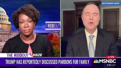 Joy Reid and Adam Schiff were against preemptive pardons, then Schiff got one