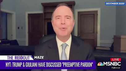 Joy Reid and Adam Schiff were against preemptive pardons, then Schiff got one