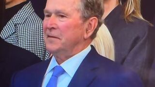 George Bush looks like he took an edible