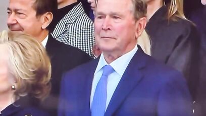 George Bush looks like he took an edible
