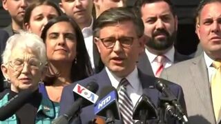 Speaker Johnson demands Columbia University president resign amid protester chaos