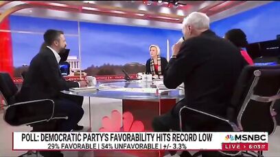 NBC and CNN show Democrats with public lowest approval rating in history of their polls