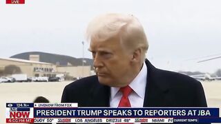 Reporter HITS Trump with a microphone
