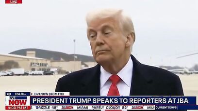 Reporter HITS Trump with a microphone