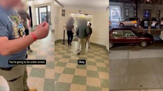 Arrest video of former Columbia student and Palestinian activist Mahmoud Khalil