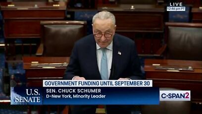 Chuck Schumer suggests Democrats will block bill averting government shutdown