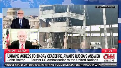 'Warmonger' Bolton says a ceasefire isn't in Ukraine's best interest