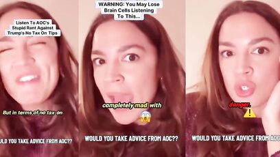 Former bartender AOC thinks no tax on tops could become huge problem