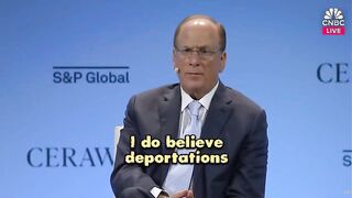 BlackRock CEO Larry Fink issued a warning to President Trump