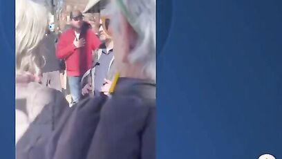 Video emerges of JD Vance and pro-Ukraine protesters