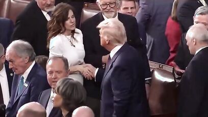 Nancy Mace shares moment with Trump after speech