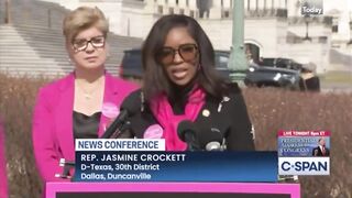 'Disgraced DEI' Democrat Jasmine Crockett thinks Kamala would've taken USA to the 'Promised Land'