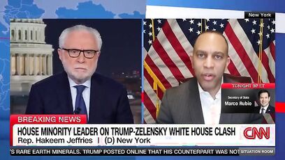 Hakeem Jeffries LIES about Trump on CNN - and it couldn't be more wrong