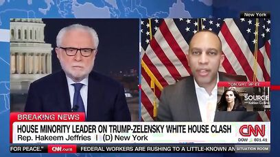 Hakeem Jeffries LIES about Trump on CNN - and it couldn't be more wrong