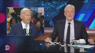 Jon Stewart has temper tantrum, cuts himself on live TV