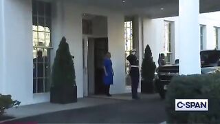 Macron arrived at the White House and Trump didn’t come out to greet him